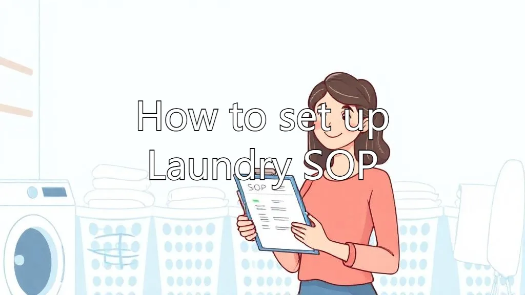 How to set up Laundry SOP