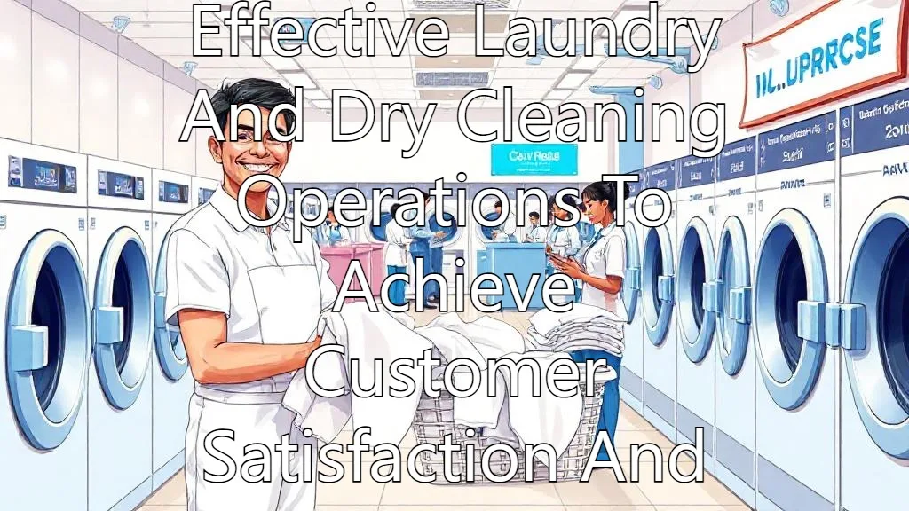 Implementing Effective Laundry And Dry Cleaning Operations To Achieve Customer Satisfaction And Loyalty