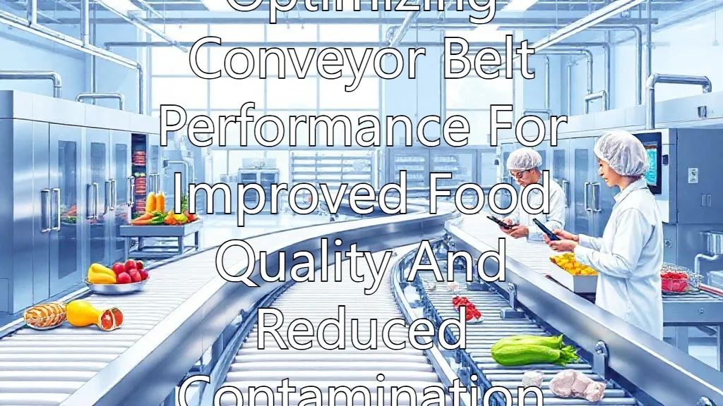 Optimizing Conveyor Belt Performance For Improved Food Quality And Reduced Contamination